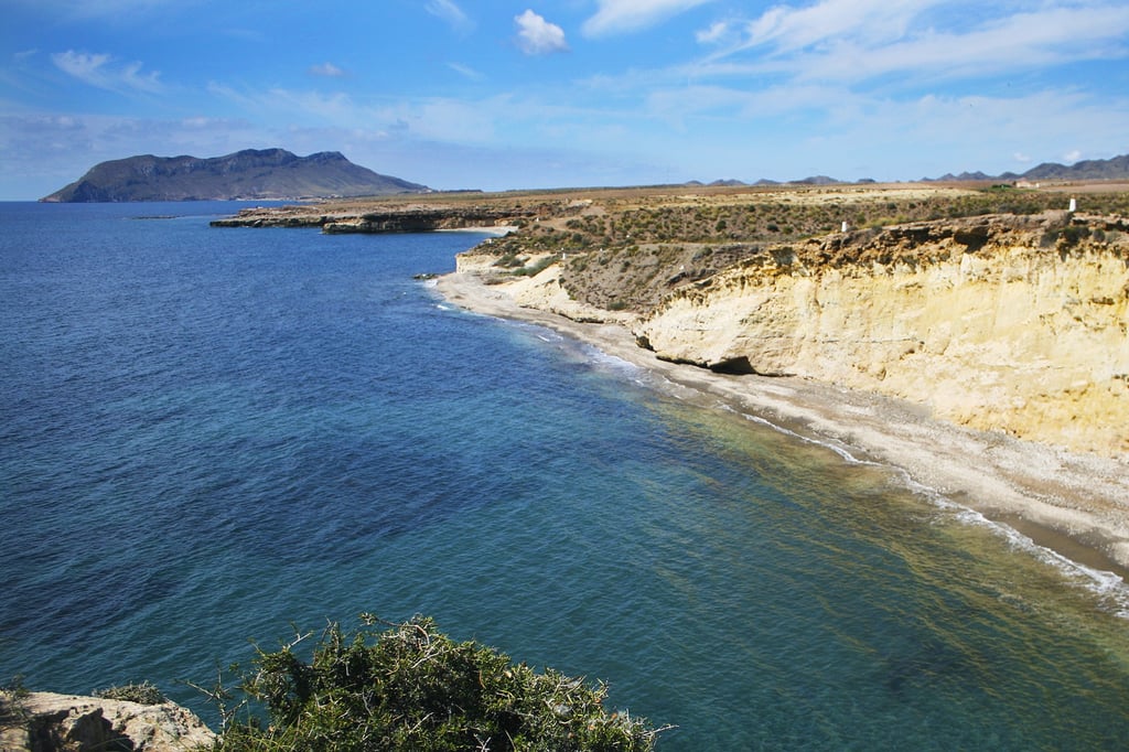 One of the coves near Calabardina, with Cabo Cope in the background. Photo by Pau Lopezca.