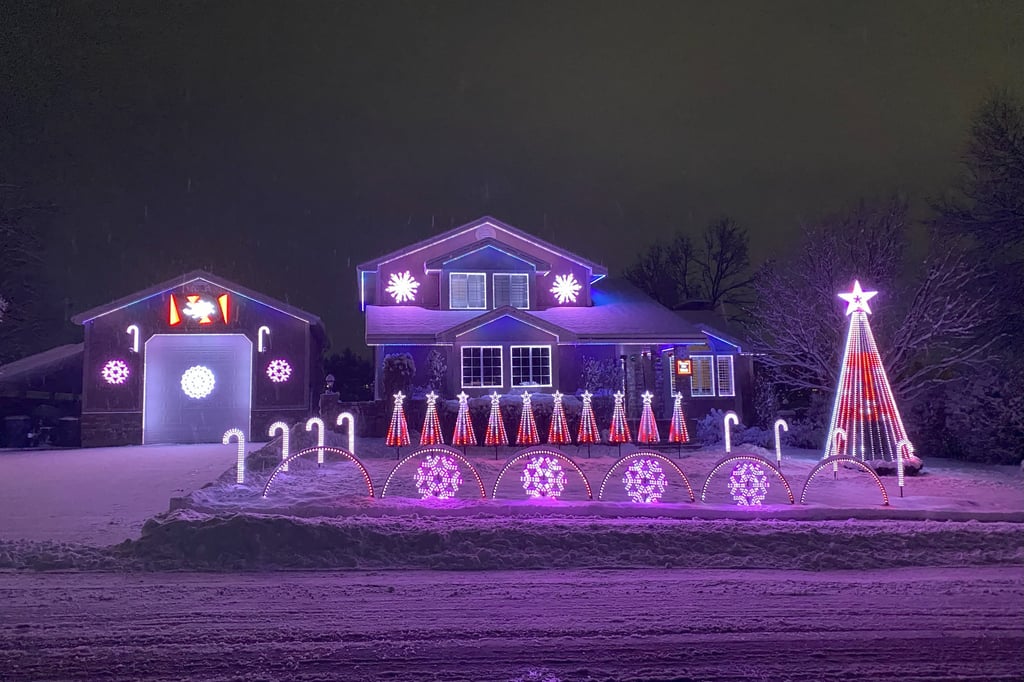 Christmas Lights in North Logan, Utah