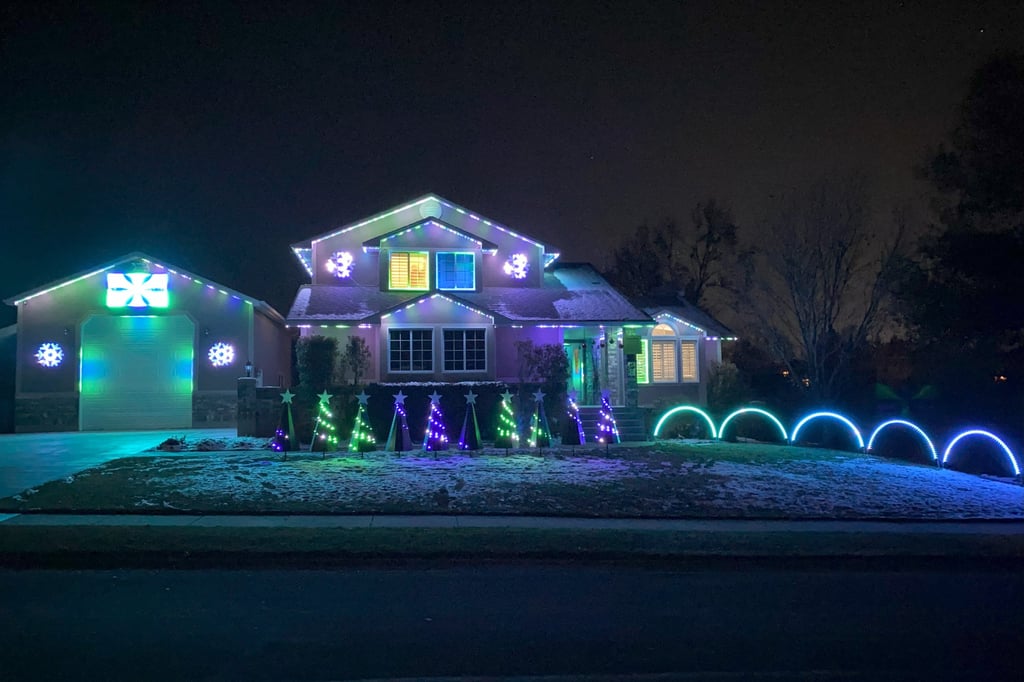 Christmas Display in North Logan, Utah