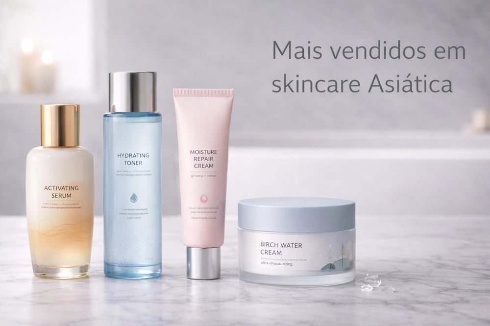 cosméticos mais procurados skincare asiática coreana Amazon Brasil