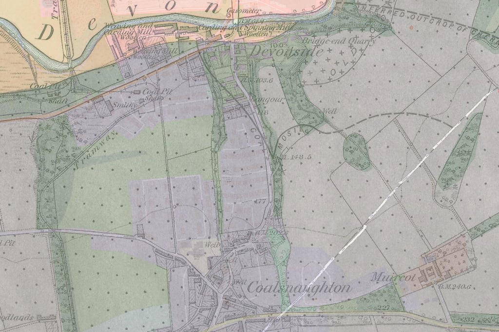 1878 Geological Map of Coalsnaughton