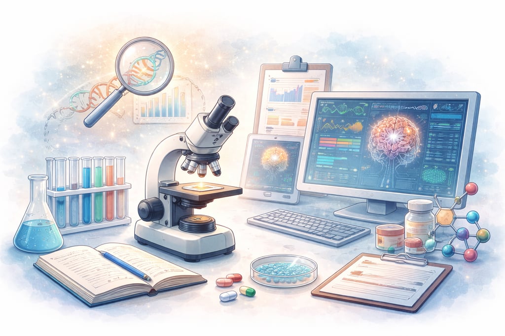 tekening wetenschappelijk onderzoek hersenen