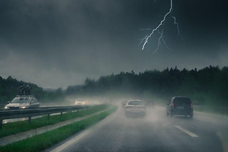 Driving in Hail or Thunderstorms