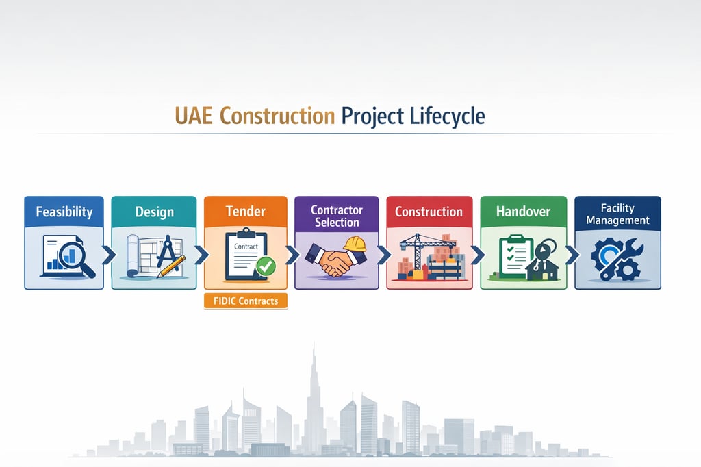 UAE construction project lifecycle