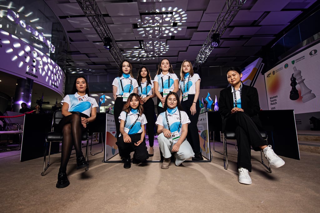 The "Kazakhstan vs The World" at World Chess Championship 2023. FIDE Chess