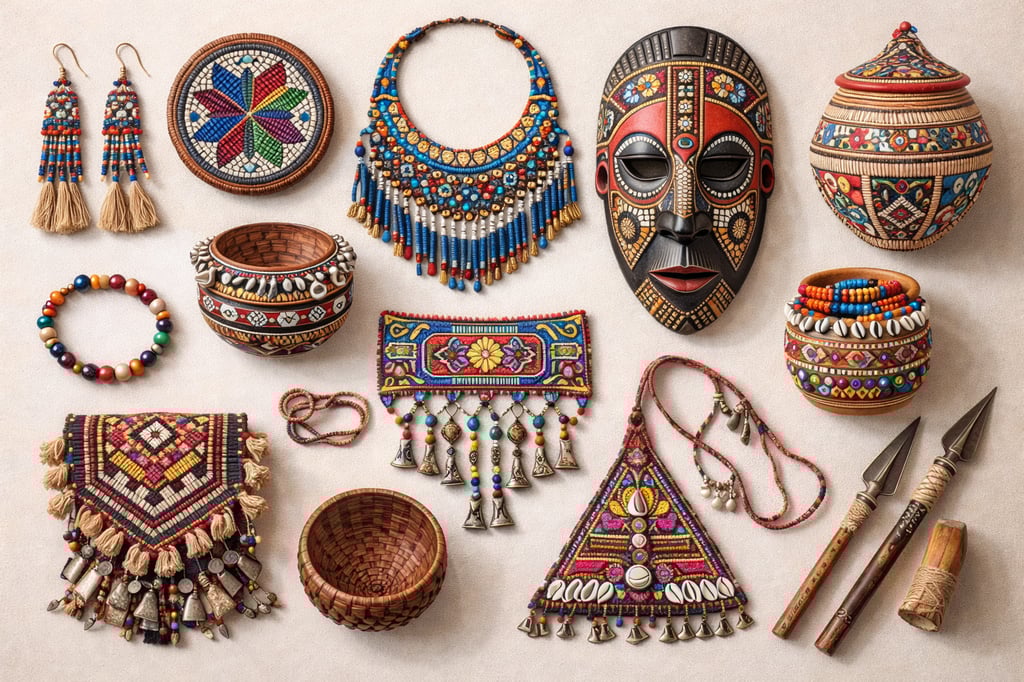 Authentic tribal craft items