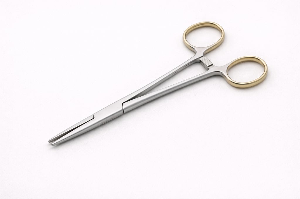 Hemostatic forceps stainless steel vessel clamping tool CE certified