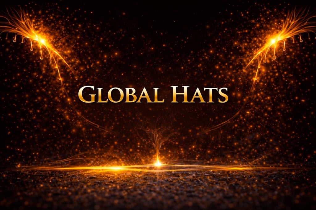Global Hats header showing worldwide headwear production and delivery
