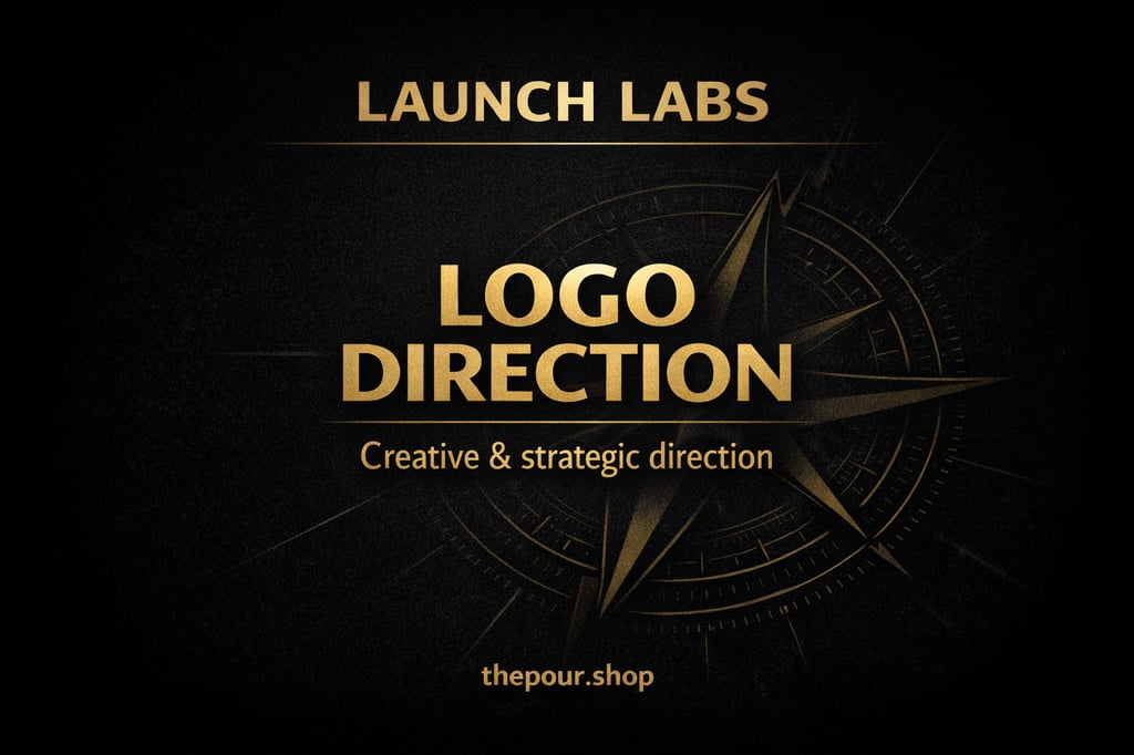 Logo direction service showing strategic branding guidance before hospitality business launch