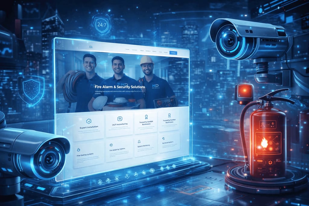 HD Fire & Security - Bespoke Website