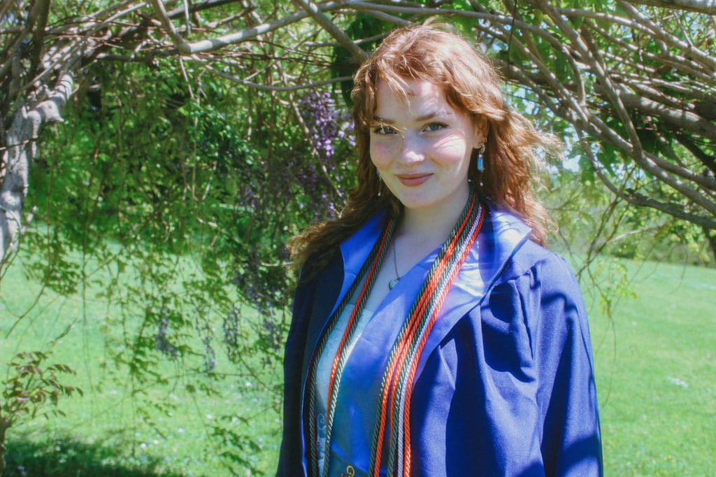 dreamy senior portrait of vcu college graduate at maymont park, richmond va