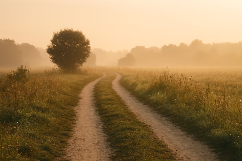 a quiet path, soft light, symbolizing the journey of recovery