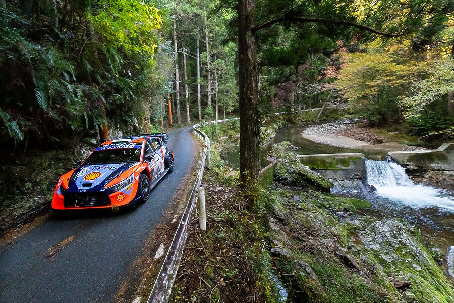 Ottas Tanakas Hyundai WRC ralis