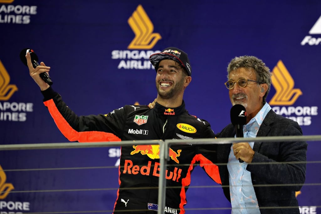 Danielis Ricciardo Eddie Jordanas Formulė-1