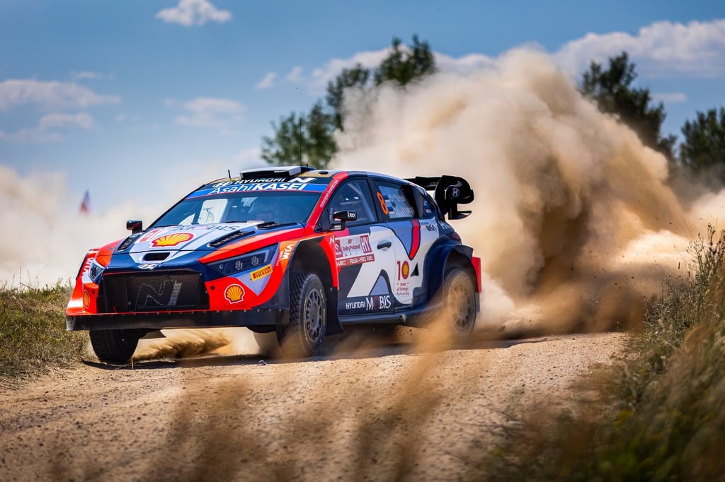 Ottas Tanakas Hyundai WRC ralis