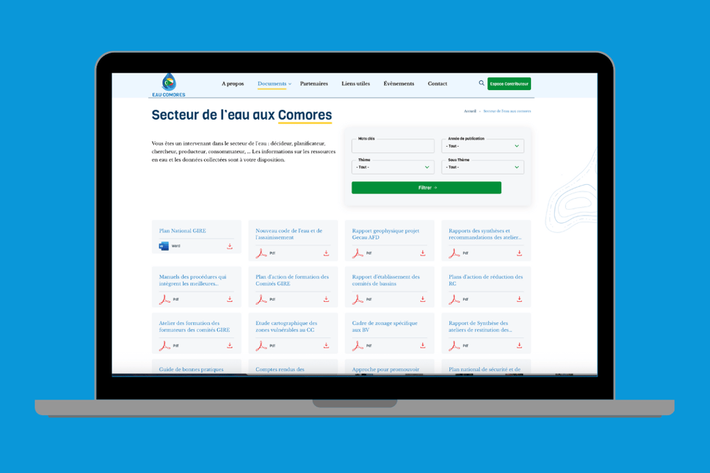 plateforme eau comores