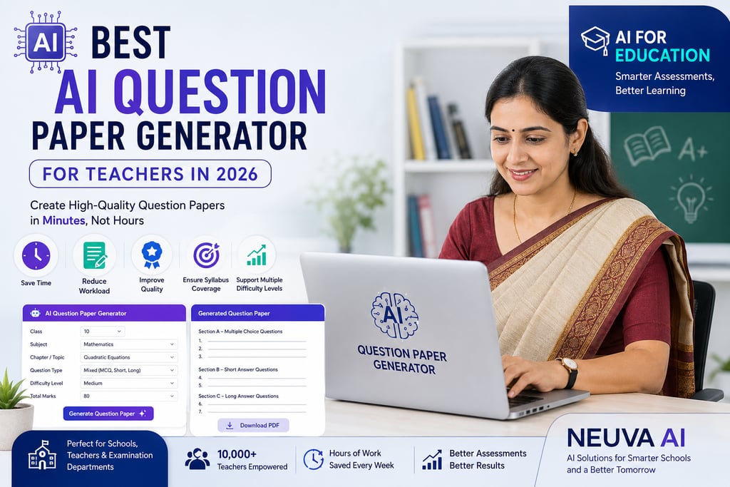 Best AI Question Paper Generator for Teachers in 2026