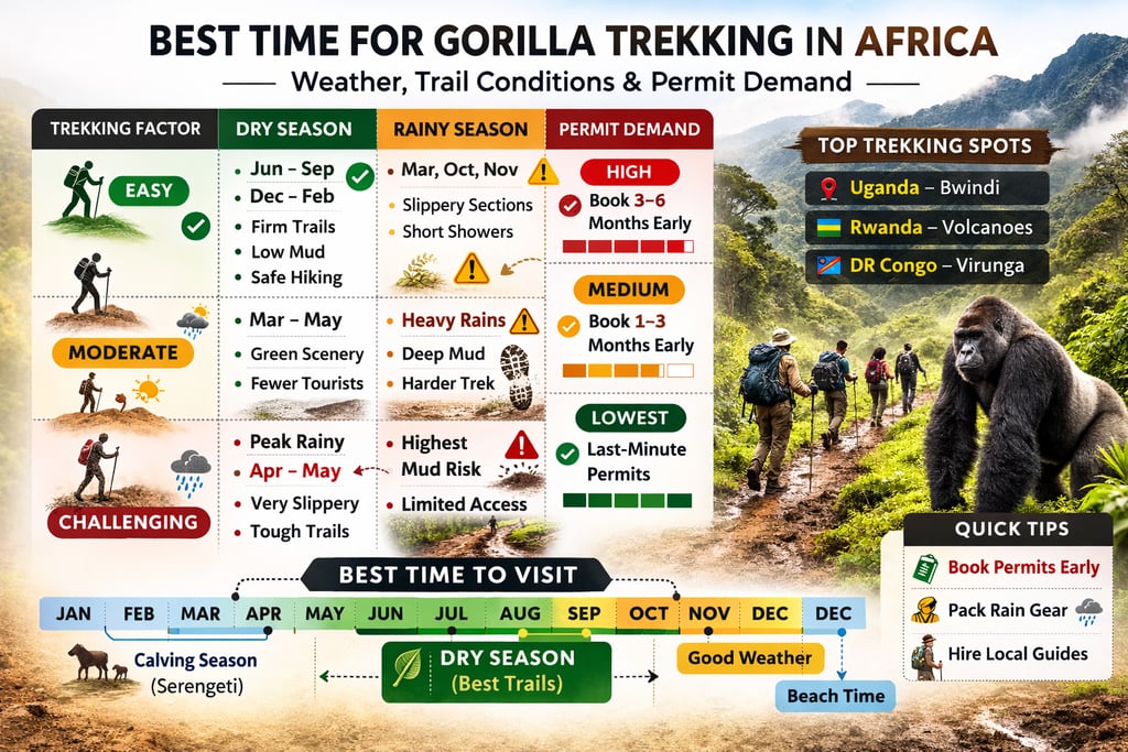 best time for gorilla trekking in africa
