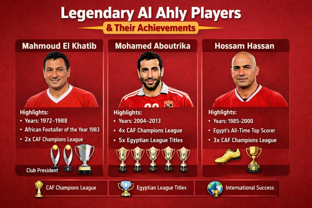 legendary al ahly players and triumphs