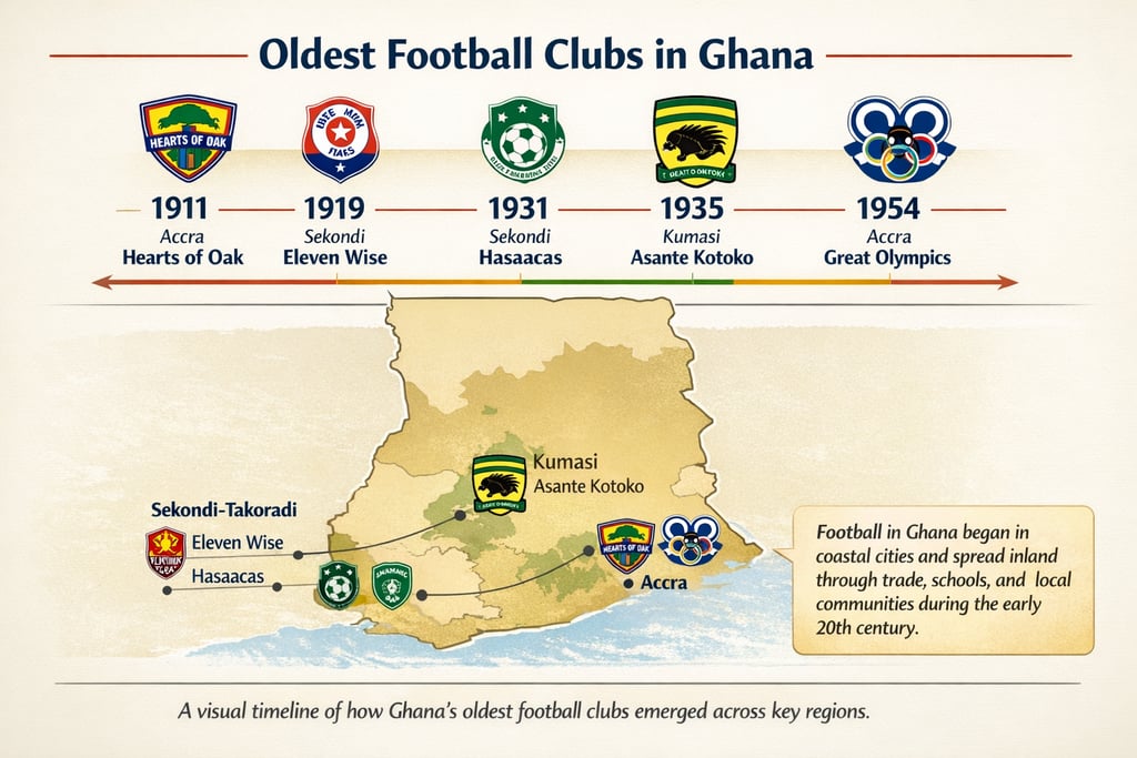 Oldest football clubs in Ghana