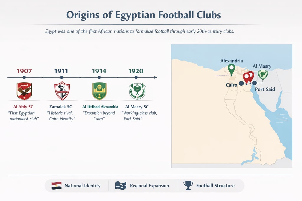 Origins of Egyptian football clubs