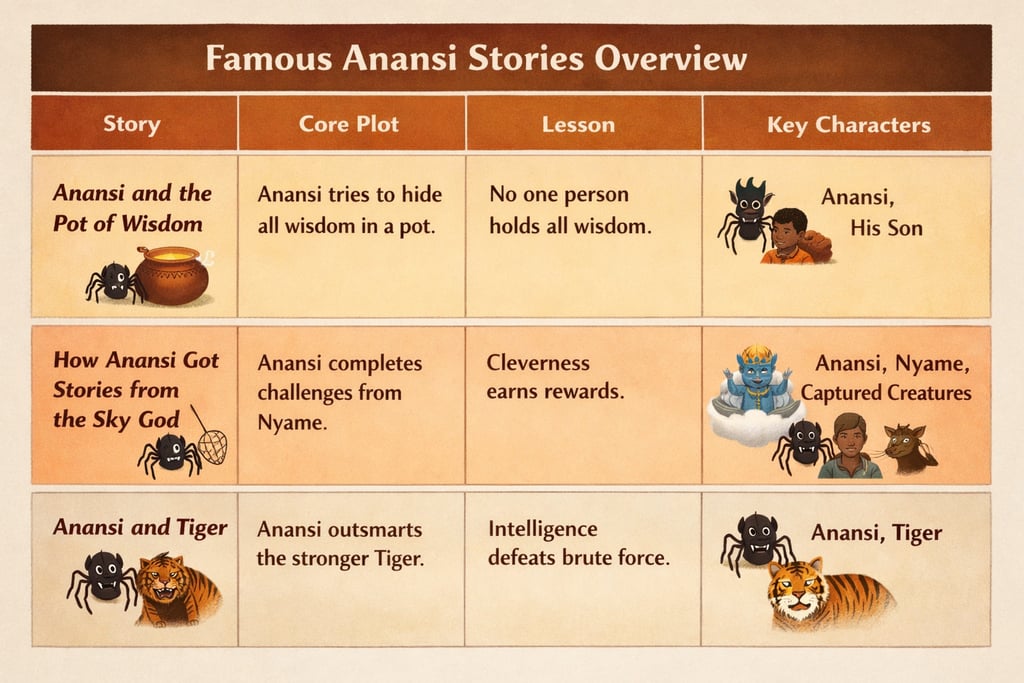 overview of famous anansi stories