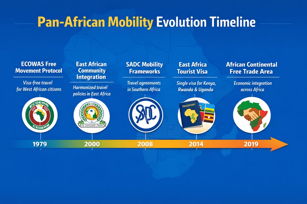 Pan african mobility evolution time