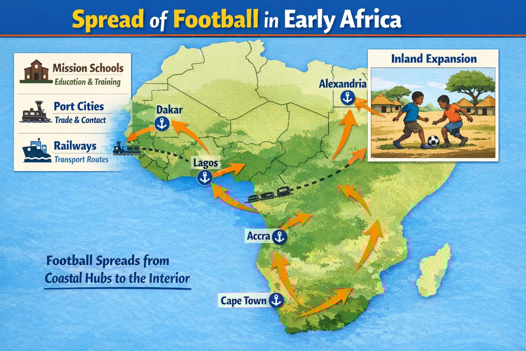 spread of football across africa