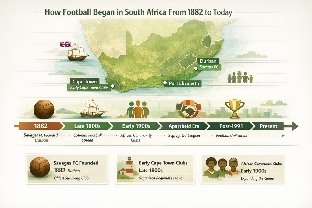 The history of football in South Africa