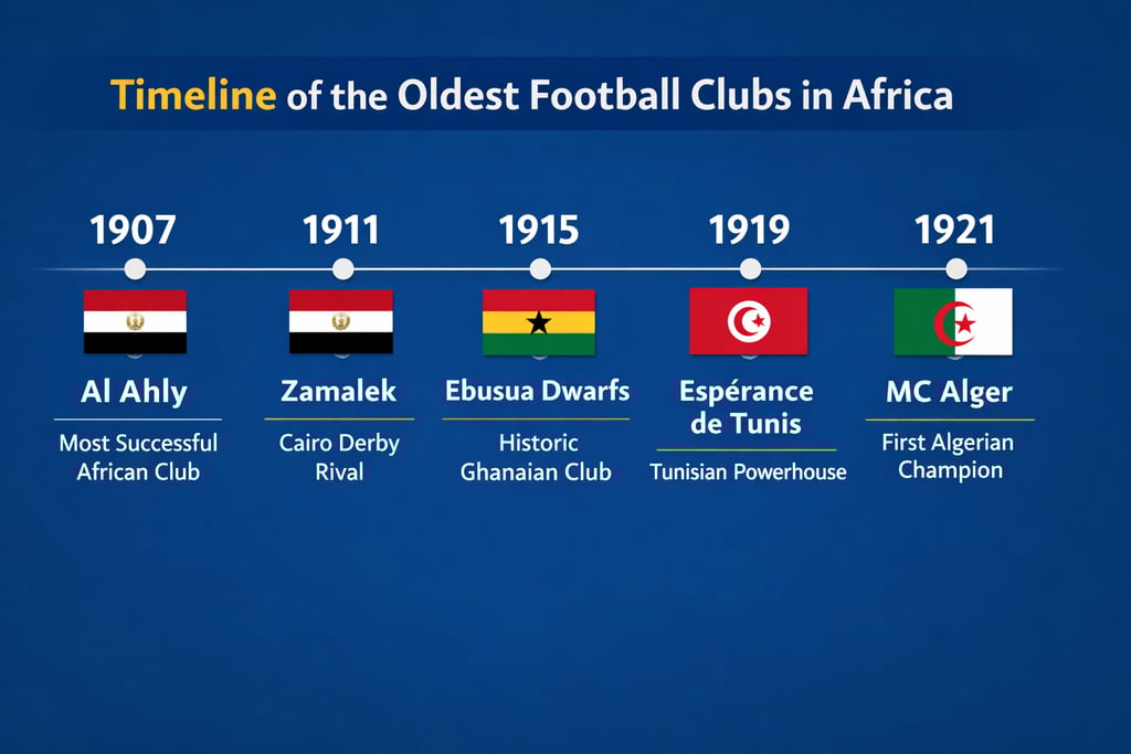 timeline of africa oldest football clubs