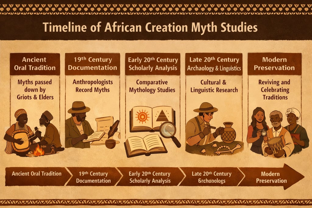 timeline of african creation myth