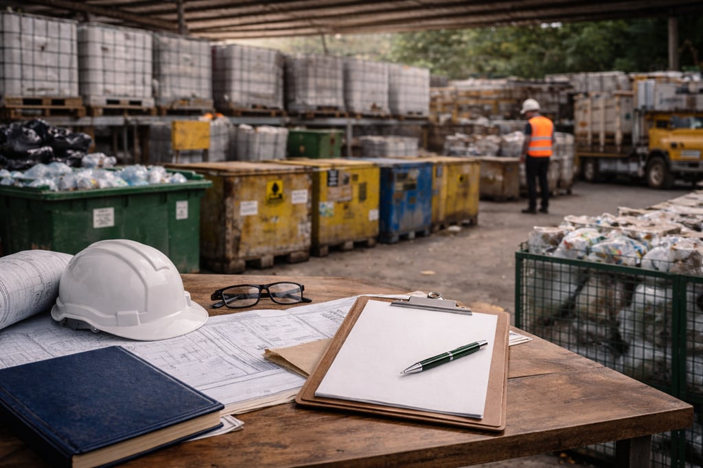 Gestão de resíduos em ambiente industrial