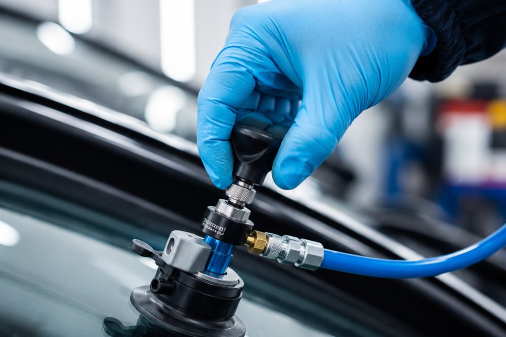 certified technician replacing cracked windshield League City, TX