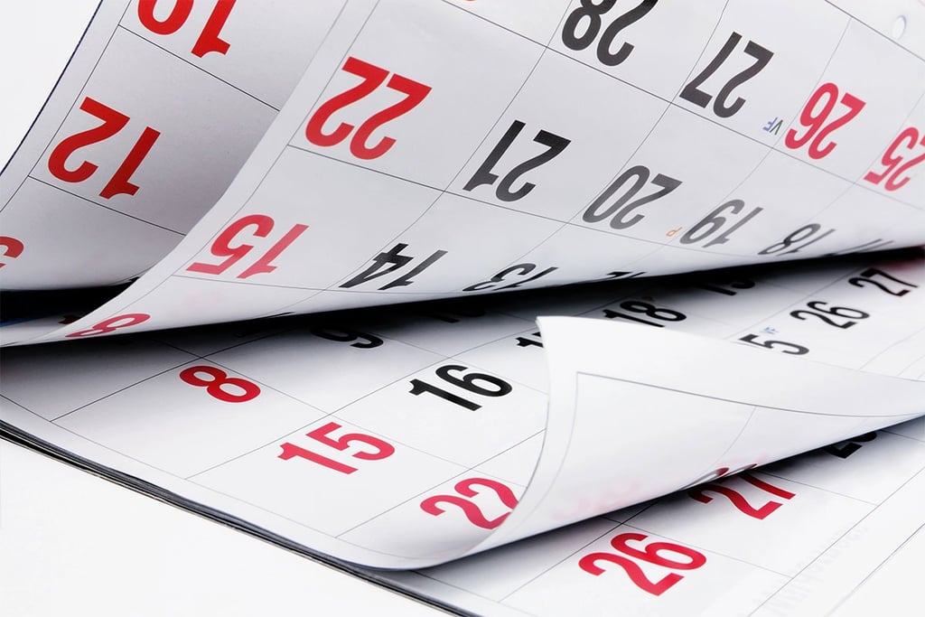 Calendar date planner