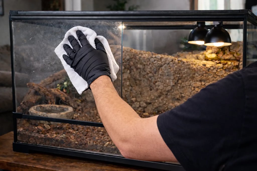 entretien de terrarium/vivarium/aquarium pour reptiles, amphibien et poissons