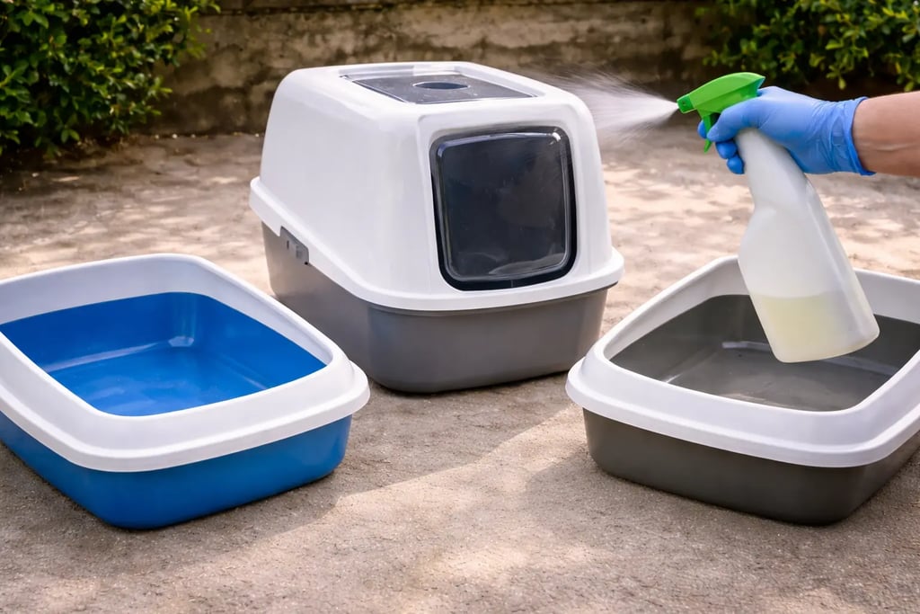 désinfection et nettoyage des bacs à litière pour chats à domicile en idf