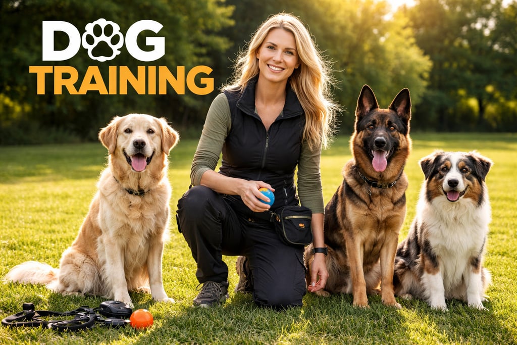 dog training with different dogs