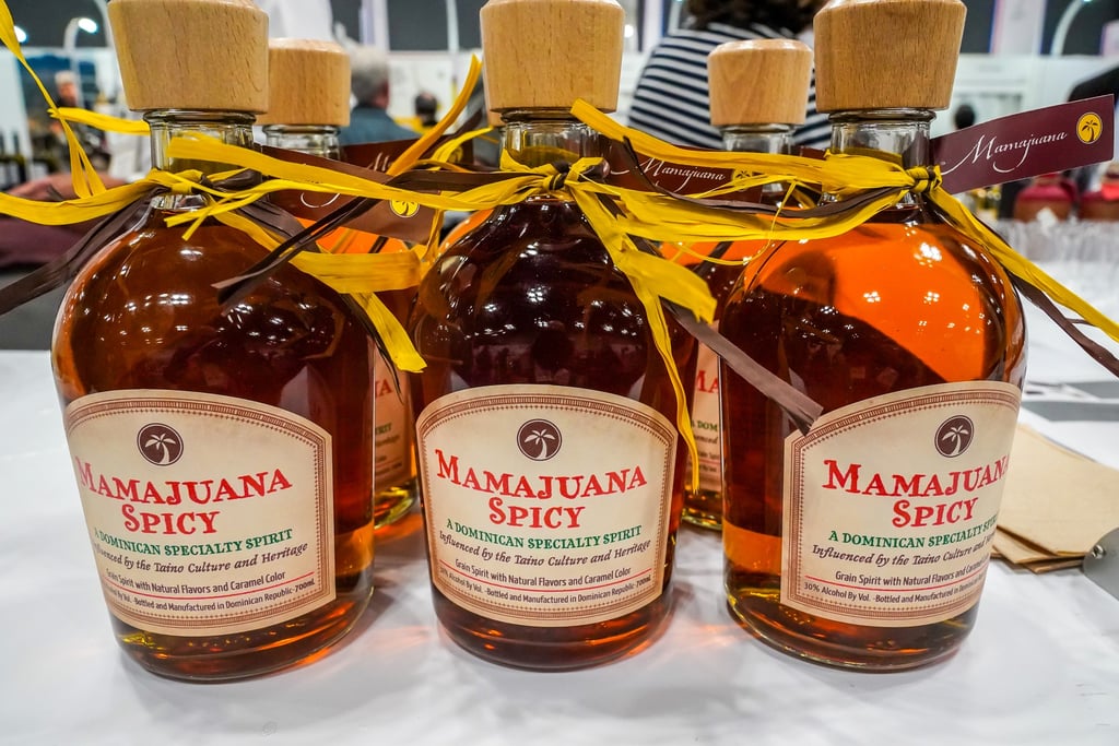 Bottles of Mamajuana, a traditional Dominican Republic herbal drink