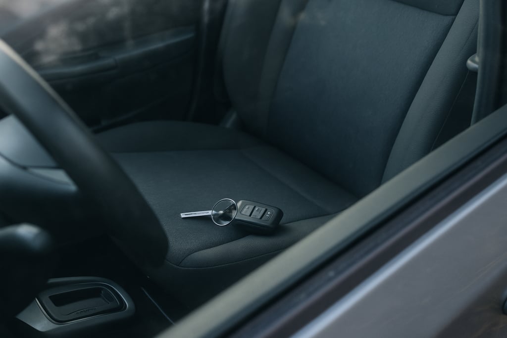 Key locked inside car
