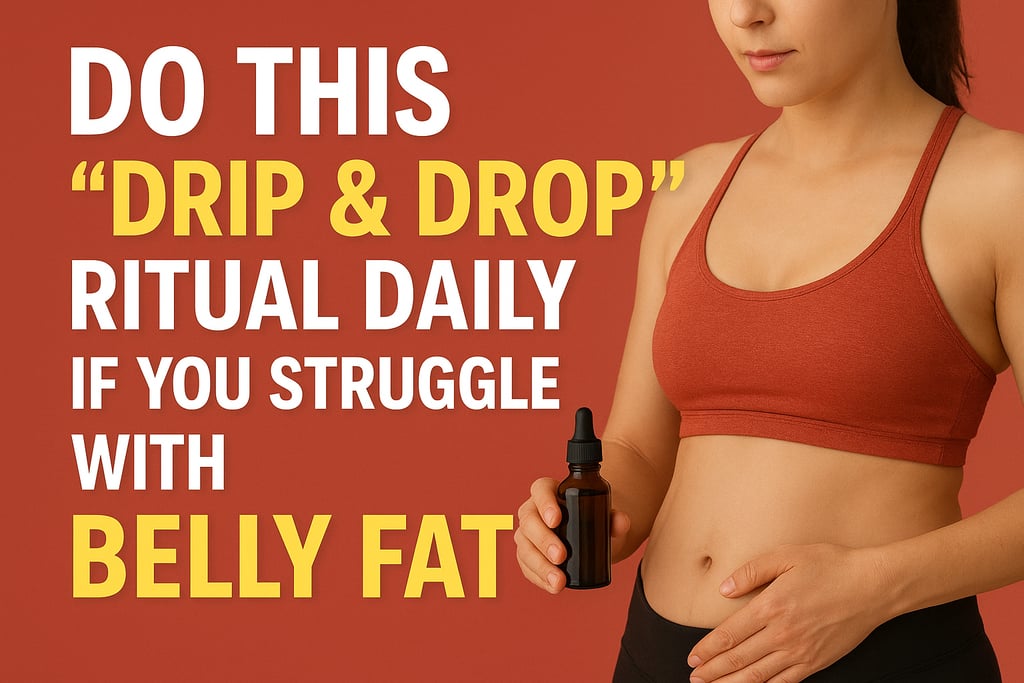 Do This "Drip & Drop" Ritual Daily If You Struggle With Belly FAT