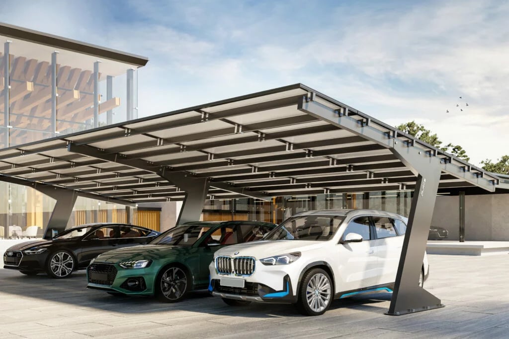 Saulės baterijų pastogės