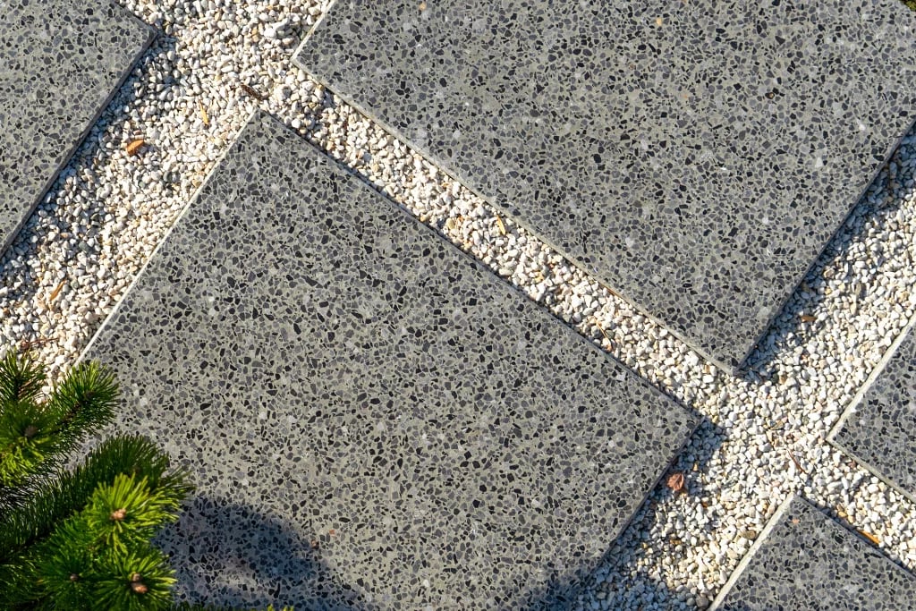 Poliruoto betono terasinės plytelės