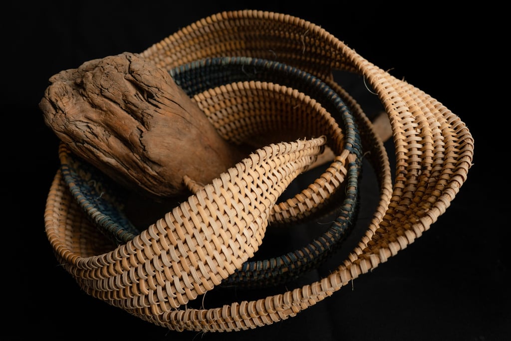 An American Marriage, cane, reed, driftwood