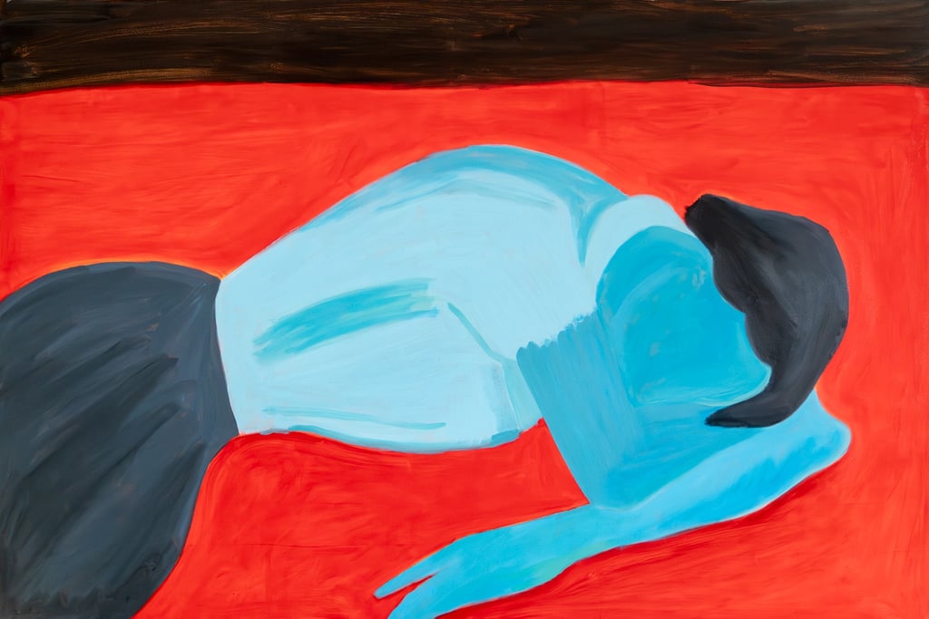 Ariana Couvinha Footfalls, 2025, Oil on canvas, 150 x 100 cm