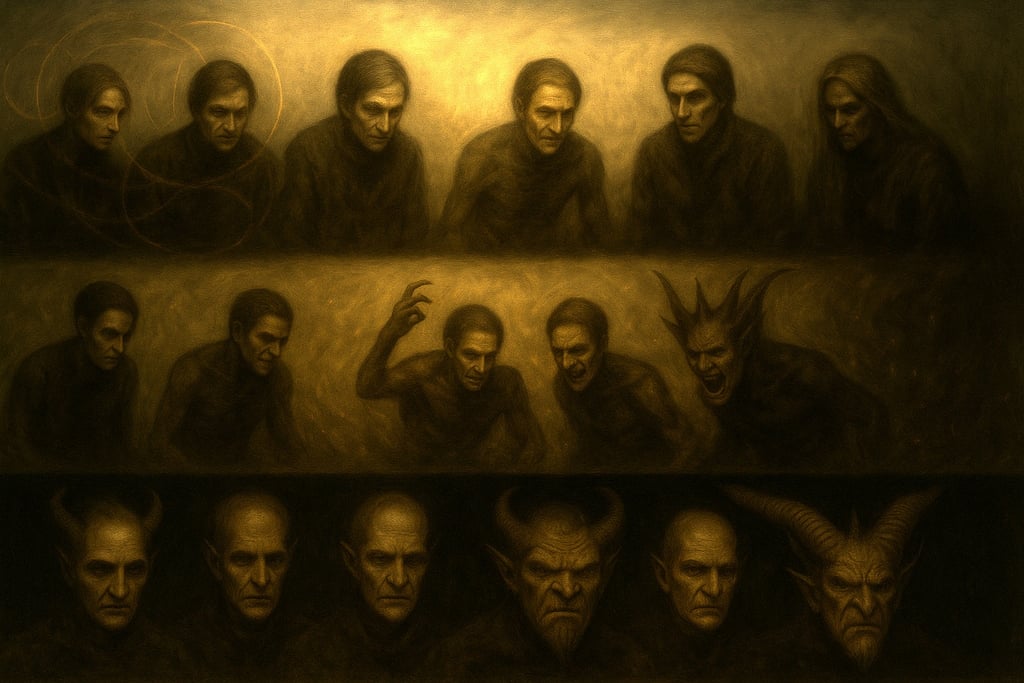 trois niveaux d'entités négatives