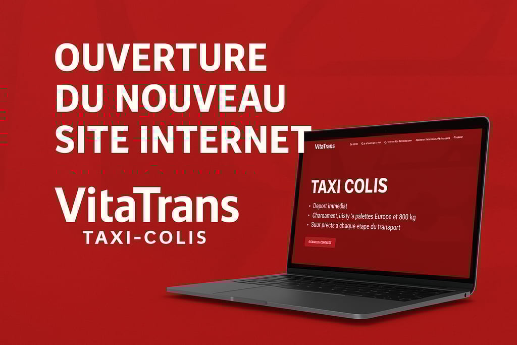 Nouveau site internet VitaTrans Taxi-Colis Besançon