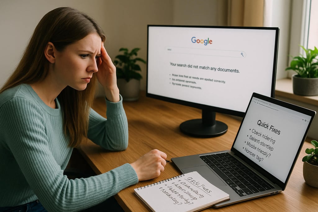 Website Not Showing Up on Google? Reasons & Quick Fixes