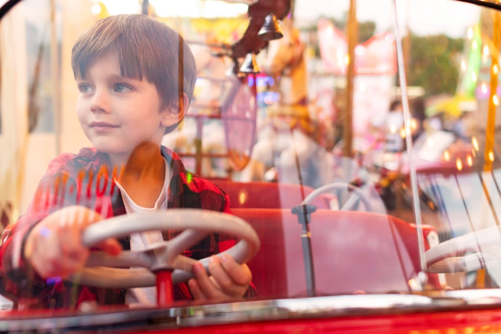 Enfant parcs d'attractions