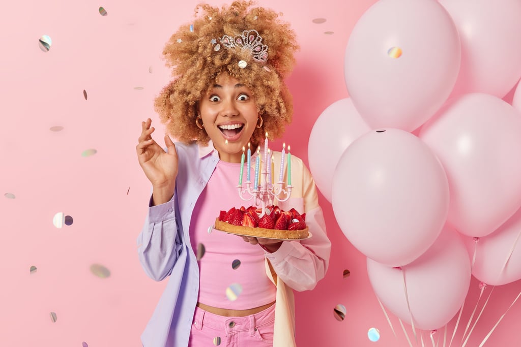 Ballons femme anniversaire gateau