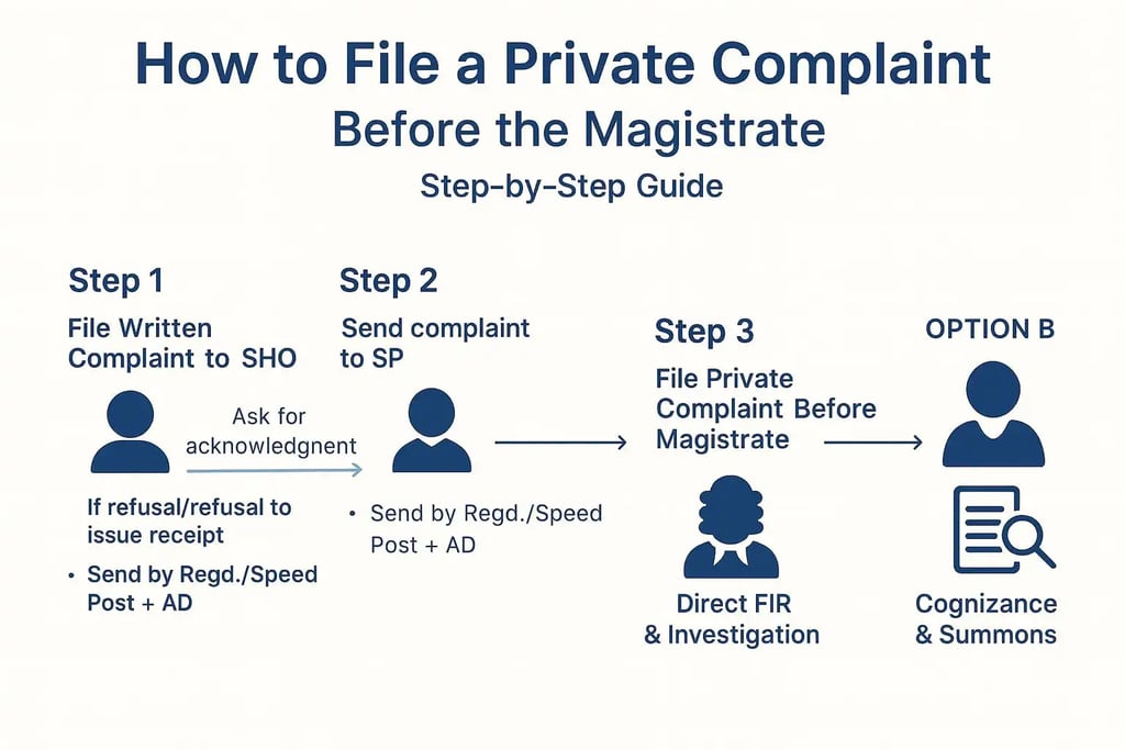 Step by Step Guide to File a Private Complaint
